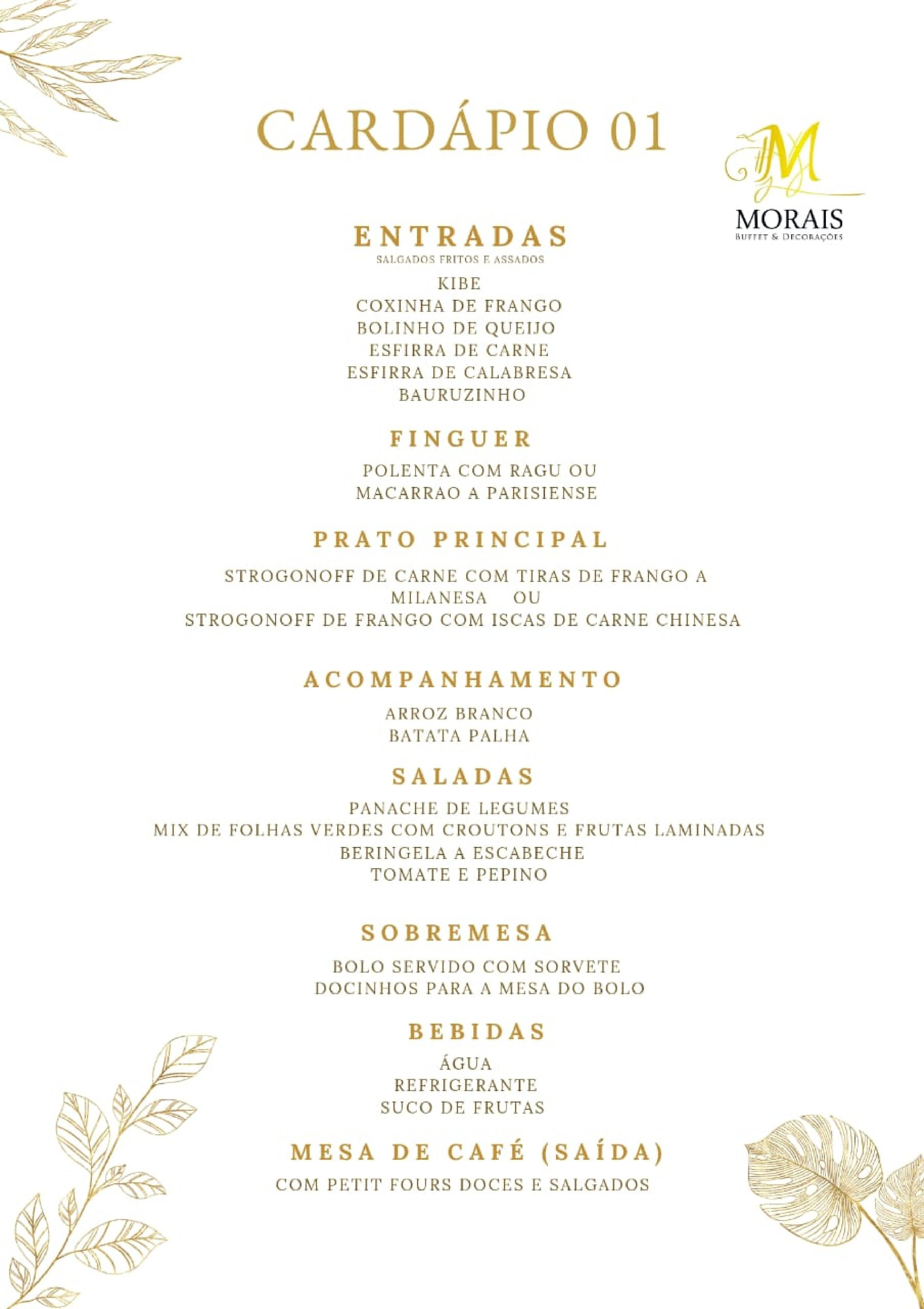 Cardápio